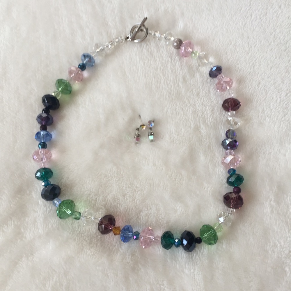Colorful Earrings & Necklace. - Picture 2 of 2